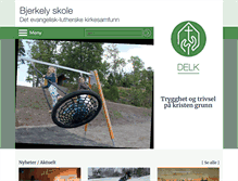 Tablet Screenshot of bjerkelyskole.no
